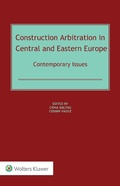 Cover: Construction Arbitration in Central and Eastern Europe - Kluwer Law International