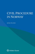 Cover: Civil Procedure in Norway - Kluwer Law International