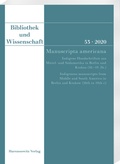 Bild: Bibliothek und Wissenschaft 53 (2020): Manuscripta americana - Harrassowitz Verlag