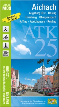 Abbildung von: ATK25-M09 Aichach (Amtliche Topographische Karte 1:25000) - Landesamt für Digitalisierung, Breitband und Vermessung, Bayern