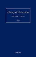 Cover: History of Universities: Volume XXXIV/1 - Oxford University Press