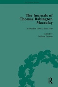 Cover: The Journals of Thomas Babington Macaulay Vol 1 - Routledge