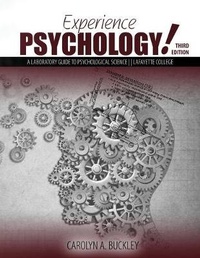Abbildung von: Experience Psychology! A Laboratory Guide to Psychological Science: Lafayette College - Kendall/Hunt Publishing Co ,U.S.