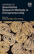 Cover: Handbook of Quantitative Research Methods in Entrepreneurship - Edward Elgar Publishing