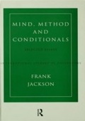 Cover: Mind, Method and Conditionals - Routledge