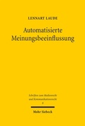 Cover: Automatisierte Meinungsbeeinflussung - Mohr Siebeck