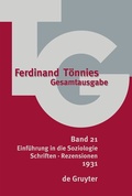 Cover: 1931 - De Gruyter