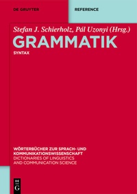 Abbildung von: Syntax - De Gruyter
