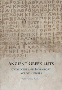 Abbildung von: Ancient Greek Lists - Cambridge University Press