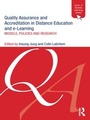 Cover: Quality Assurance and Accreditation in Distance Education and e-Learning - Routledge