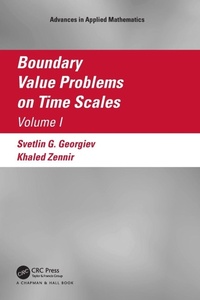 Enlarge image Cover: Boundary Value Problems on Time Scales, Volume I - Chapman & Hall/CRC