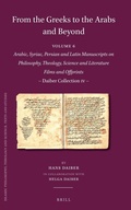Cover: From the Greeks to the Arabs and Beyond - Brill