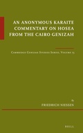 Cover: An Anonymous Karaite Commentary on Hosea from the Cairo Genizah - Brill