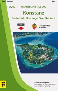 Abbildung von: W269 Wanderkarte 1:25 000 Konstanz - Landesamt für Geoinformation und Landentwicklung Baden-Württemberg (LGL)