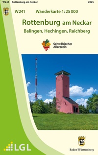 Abbildung von: W241 Wanderkarte 1:25 000 Rottenburg am Neckar - Landesamt für Geoinformation und Landentwicklung Baden-Württemberg (LGL)