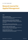 Cover: Research Journal for Applied Management - Jg. 1, Heft 2 - PubliQation