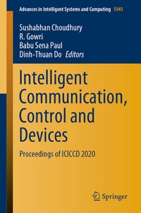 Enlarge image Cover: Intelligent Communication, Control and Devices - Springer