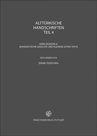 Abbildung von: Alttürkische Handschriften - Franz Steiner Verlag