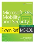 Cover: Exam Ref MS-101 Microsoft 365 Mobility and Security - Addison Wesley