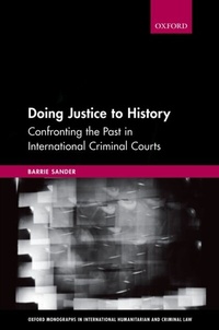 Abbildung von: Doing Justice to History - OUP eBook