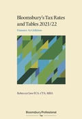 Cover: Tax Rates and Tables 2021/22: Finance Act edition - Bloomsbury Professional