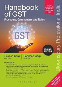 Enlarge image Cover: Handbook of GST Procedure, Commentary and Rates, 7e - Bloomsbury Professional