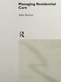 Cover: Managing Residential Care - Routledge