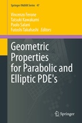 Bild: Geometric Properties for Parabolic and Elliptic PDE's - Springer