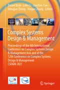 Cover: Complex Systems Design & Management - Springer