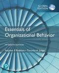 Cover: Essentials of Organizational Behaviour, Global Edition - Pearson Education Limited