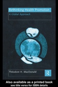 Cover: Rethinking Health Promotion - Routledge