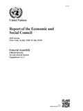Cover: Report of the Economic and Social Council on Its 2019 Session - United Nations