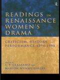 Cover: Readings in Renaissance Women's Drama - Routledge