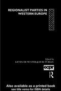 Cover: Regionalist Parties in Western Europe - Routledge