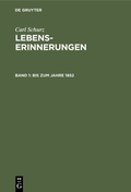 Cover: Bis zum Jahre 1852 - De Gruyter