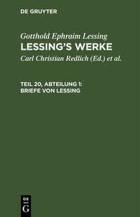 Enlarge image Cover: Briefe von Lessing - De Gruyter