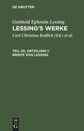 Cover: Briefe von Lessing - De Gruyter