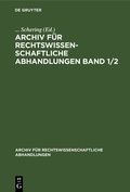 Cover: Band 1 - De Gruyter