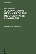 Cover: Indices of the Volumes I-IV - De Gruyter