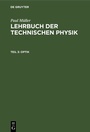 Cover: Optik - De Gruyter
