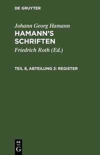 Enlarge image Cover: Register - De Gruyter