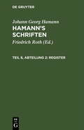 Cover: Register - De Gruyter