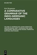Cover: Morphology (Stem-Formation and Inflexion). Part I. Introduction. Noun Compounds. Reduplicated Nouns. Formative Suffixes, Root-Nouns - De Gruyter