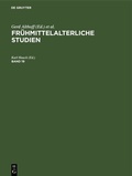 Cover: Fr&uuml;hmittelalterliche Studien. Band 19 - De Gruyter