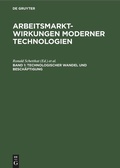 Cover: Technologischer Wandel und Besch&auml;ftigung - De Gruyter