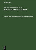 Cover: 1989. Gedenkband f&uuml;r Mazzino Montinari - De Gruyter