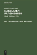 Cover: November 1887 - begin januari 1889 - De Gruyter