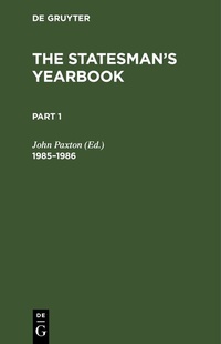 Abbildung von: The Statesman's Yearbook / 1985-1986 - De Gruyter