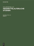 Cover: Fr&uuml;hmittelalterliche Studien. Band 27 - De Gruyter