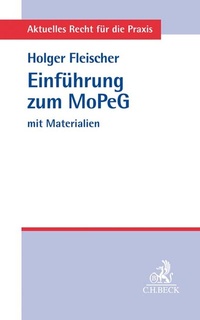 Abbildung von: Einführung zum Gesetz zur Modernisierung des Personengesellschaftsrechts - C.H.BECK
